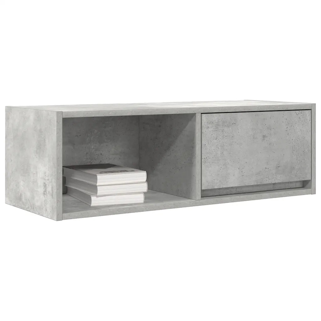 Mobile per TV Grigio Cemento 80x31x25,5 cm Legno Multistrato
