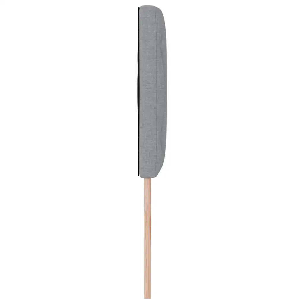 Testiera con testiera Grigio chiaro 144 cm Pelle Sintetica 42007241