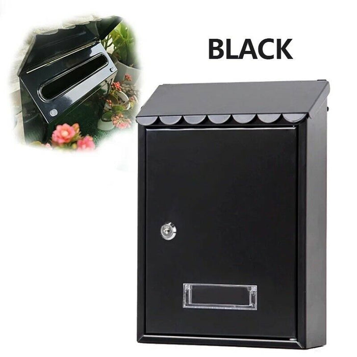 Cassetta postale CAPRI UTILIA +colori feritoia superiore tetto 2 chiavi 21x6x30h.cm MARRONE