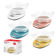 1 Pezzo Bilancia da Cucina Digitale con Ciotola Pop 5 Kg 4 Colori