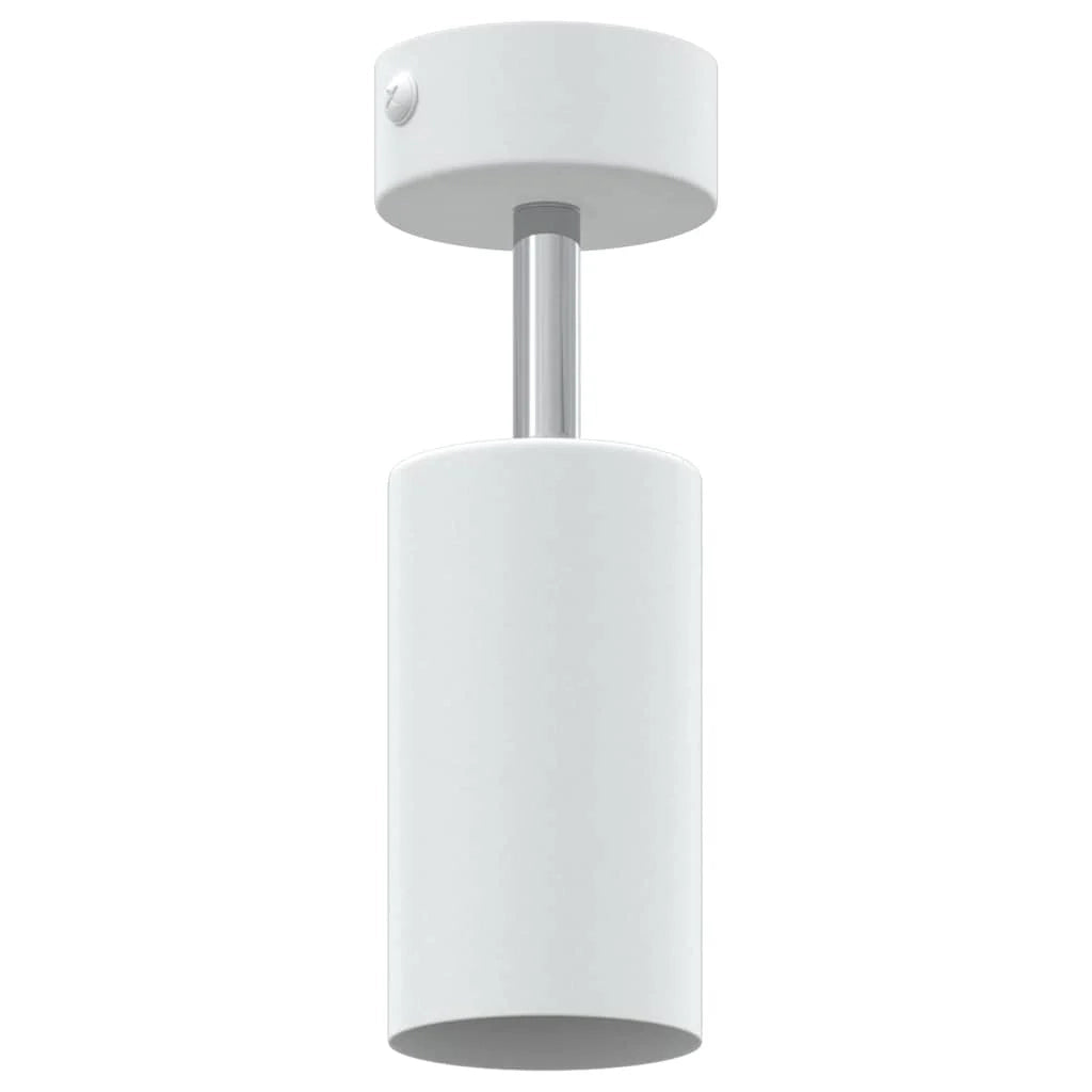 Faretto da soffitto cilindrico moderno orientabile 6 x 6 x 16 cm metallo bianco 02_0058300