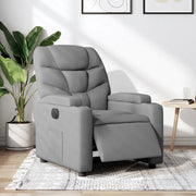 Poltrona Elettrica Reclinabile Grigio Chiaro in Tessuto 3204572