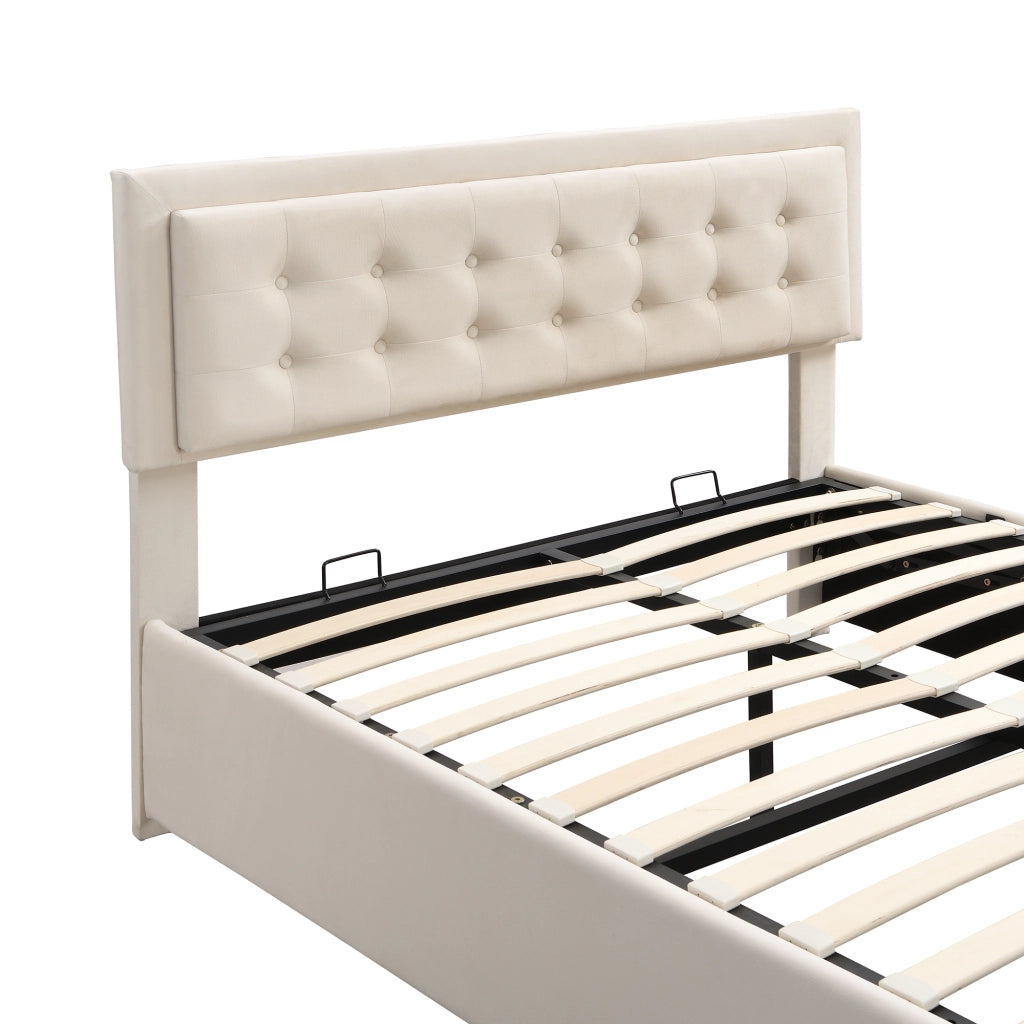 Letto con Cassetti 140×200 cm; Letto Matrimoniale con Contenitore Idraulico e 2 Cassetti; senza Materasso