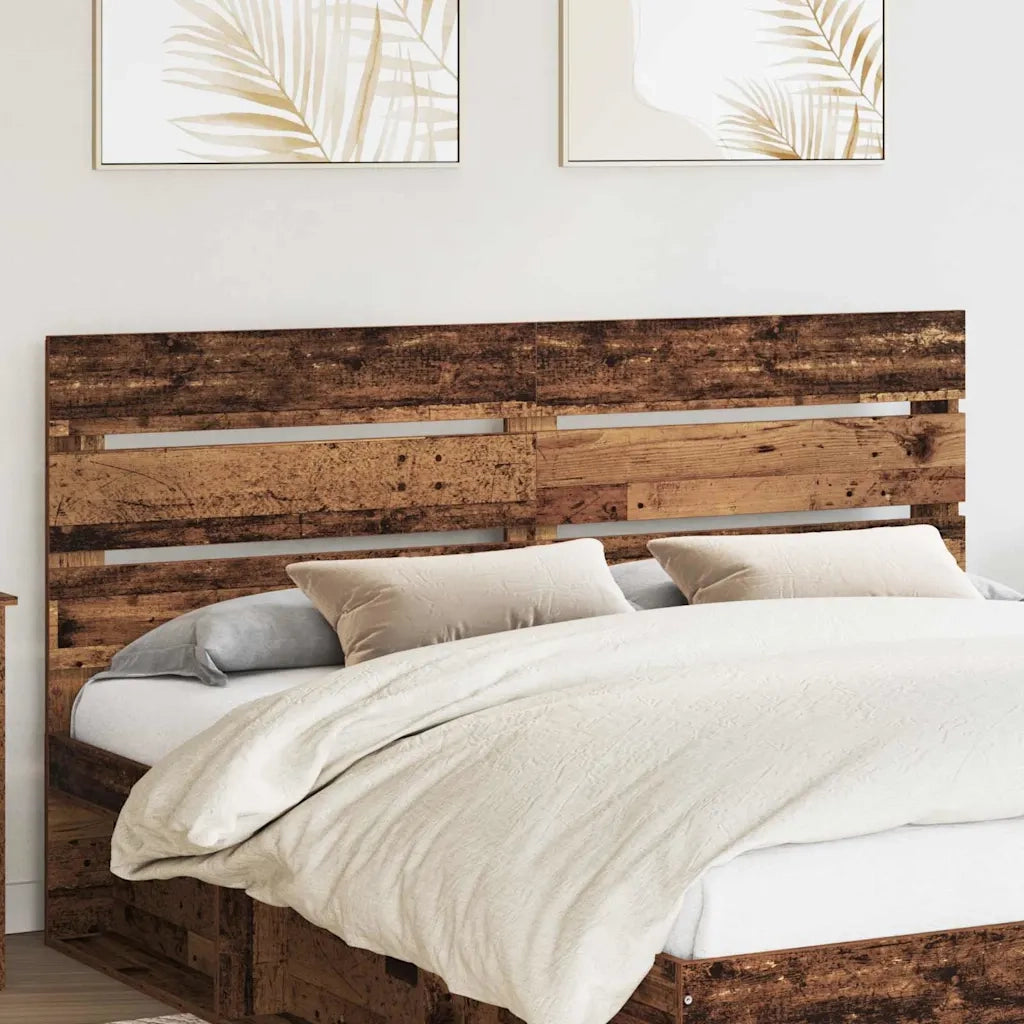 Testiera-Testata-Testiera Decorativa Legno vecchio 200 cm Legno multistrato 678596