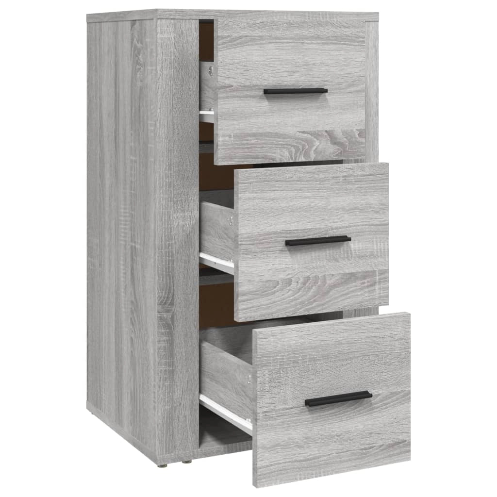 Buffet credenza cassettiera armadio mobile contenitore organizer cucina soggiorno salotto Sonoma 40 x 33 x 70 cm legno ingegnerizzato grigio 02_0036353