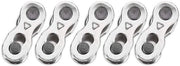 Kit di catena per bicicletta Link Set con giunto in acciaio, adatto per catena a 6, 7, 8, 9, 10 velocità, 5 anelli