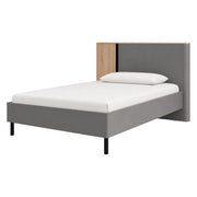 Letto Matrimoniale Banff, Letto Matrimoniale Dimensione Materasso 160x200 cm, Grigio Scuro