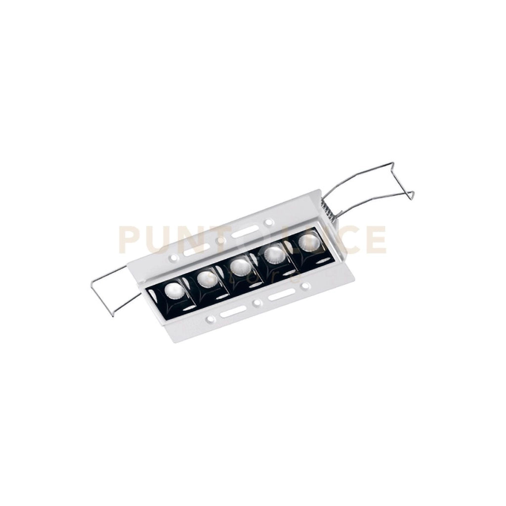 GFA1130C- FARETTO AD INCASSO 5 LUCI A SCOMPARSA A LED 3000K 800LM 10W BIANCO