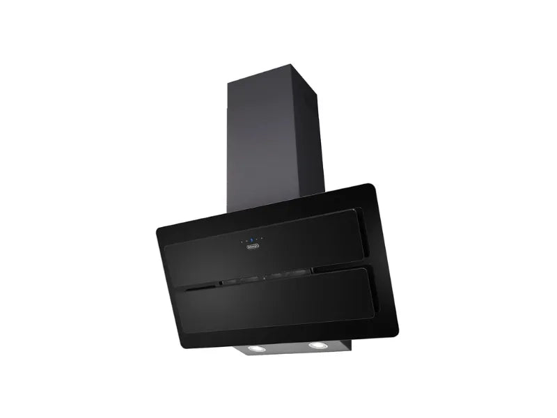 Cappa a parete SLCV 90 EC DeLonghi 90 cm vetro nero 736 mc/h