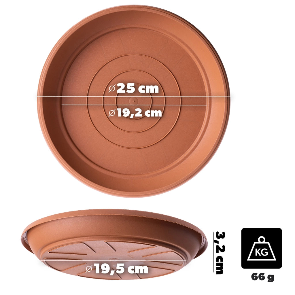 KADAX Podstawka do doniczek Terra terakota POD25-R