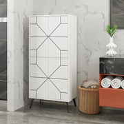 Bussola, Armadio Multiuso Grande Appendiabiti, 63x136h cm Bianco