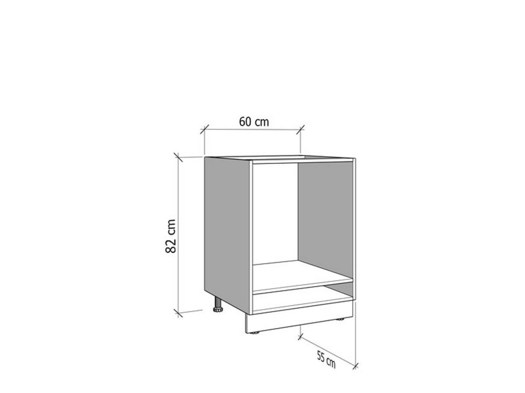 Mobile da Cucina Moiolaaa, Dispensa da Cucina un Cassetto, 55x60x82h cm Bianco