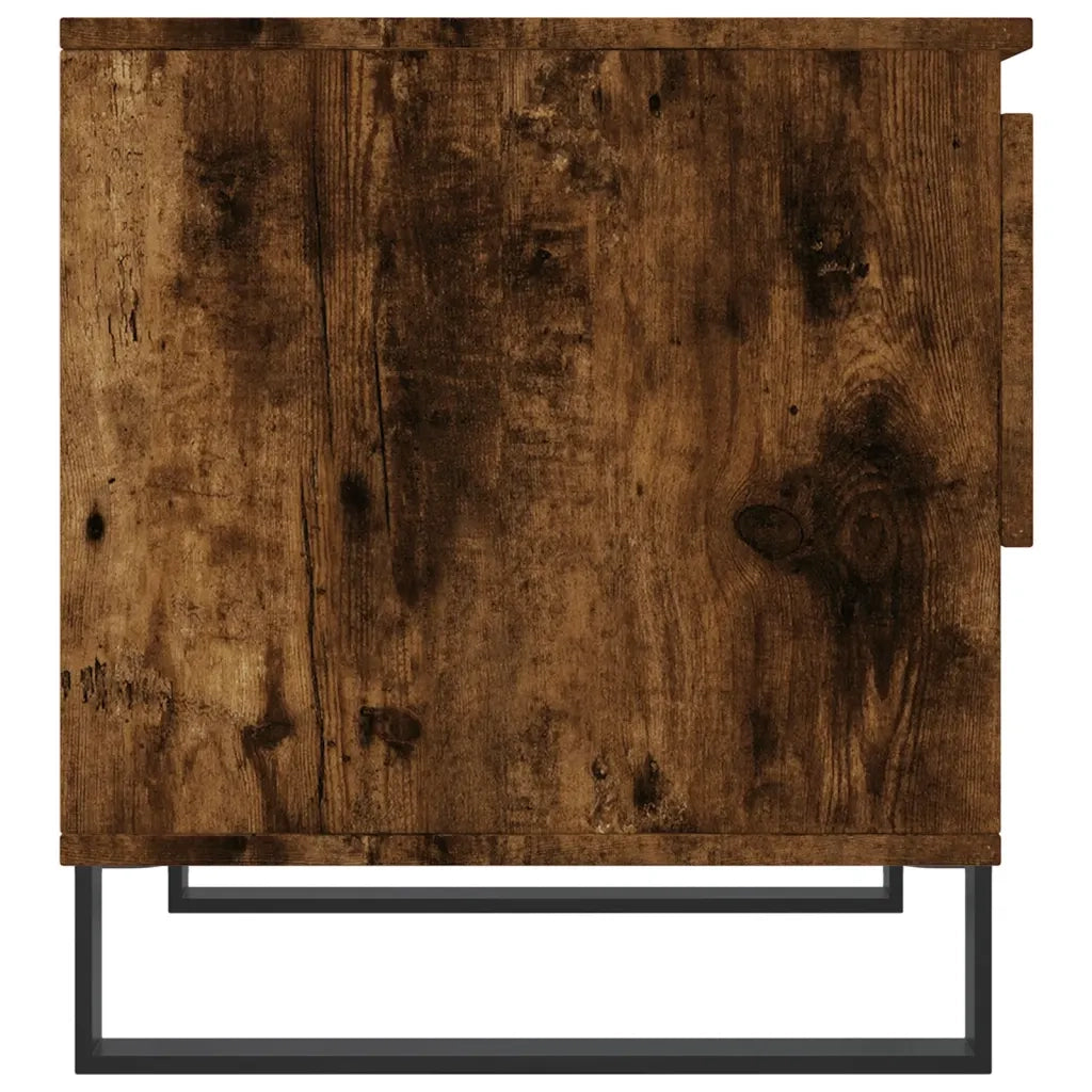 2 pz Tavolini salotto | Tavolino da caff¨¨ | Tavolino da Soggiorno Rovere Fumo 50x46x50 cm Legno Multistrato