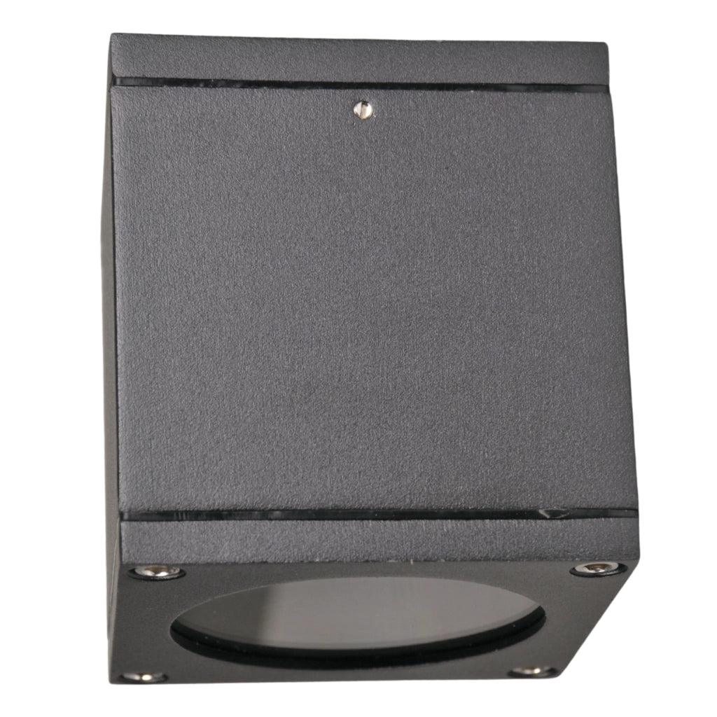 Plafoniera esterna Polux MORIS GU10 nera in alluminio IP54