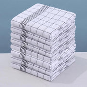 Set di 12 tovaglioli in cotone grigio, 100% cotone, 45*62 cm, nero