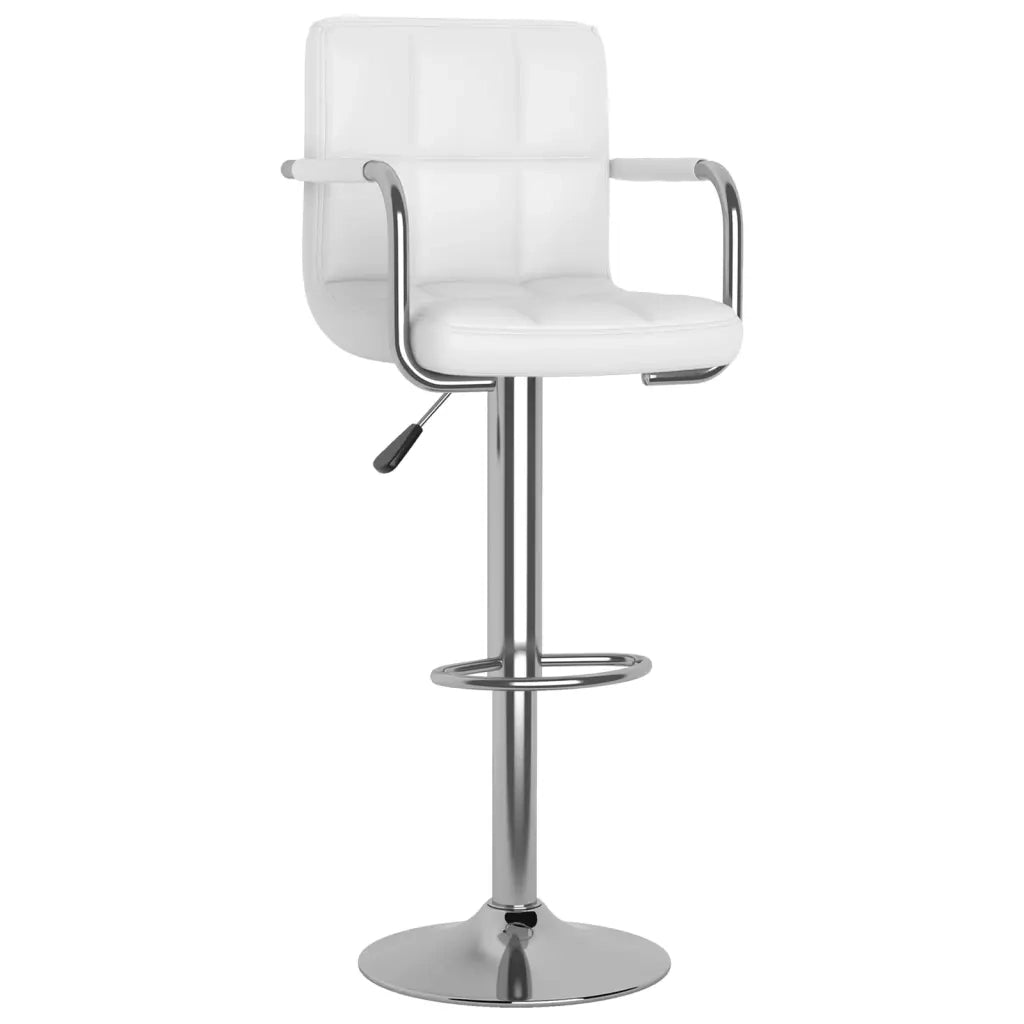 Sgabelli da Bar 2 pz Bianchi in Similpelle  cod mxl 58563
