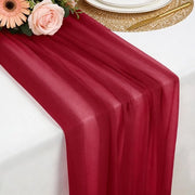 Tavolo da pranzo 300 x 77 cm - Chiffon - 100% Poliestere - Sovrappensiero - Fluido - Decorazione elegante - Tavolo da pranzo con tovaglia