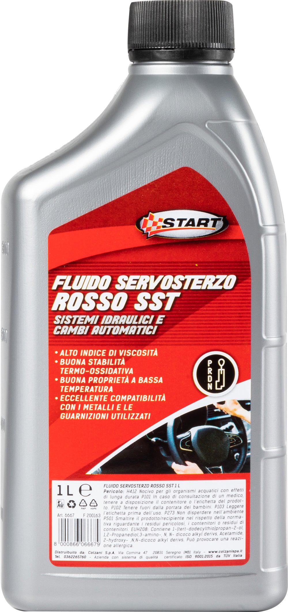 Fluido servosterzo rosso SST 1L manutenzione ed emergenza auto