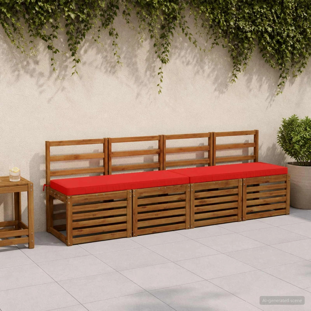 Cuscino per Panchina a 1 Pezzo VUGHT 100% Poliestere Rosso 951218