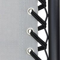 Sedia Sdraio Zero Gravity Reclinabile Pieghevole 88x65x110 h cm in Acciaio e Textilene Grigio Chiaro