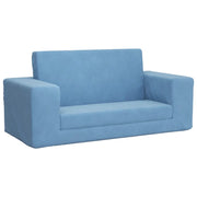 Divano Letto per Bambini a 2 Posti Blu in Morbido Peluchecod mxl 110362