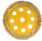 Sfregiante diamantico 180 mm x 20 mm dischi abrasivi Turbo doppia fila per calcestruzzo granito marmo pietra naturale pavimento di copertura diamantato