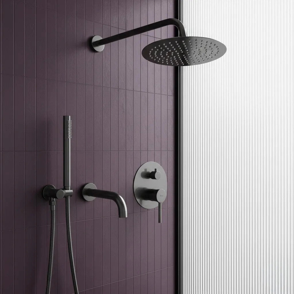 Set Doccia E Vasca Da Incasso Rea Lungo Titan + Box