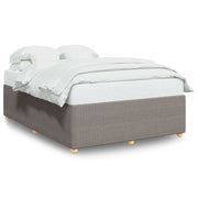 Letto matrimoniale | Letto per adulti | Giroletto senza Materasso Tortora 140x200 cm in Tessuto
