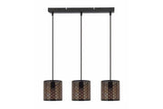 Lampada a sospensione Reality Tuluza nera 3xE27 105cm
