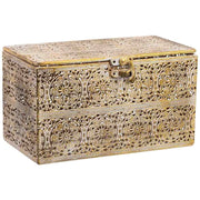 Scatola in metallo marrone 20.5x12.5x11.5h cmh cm