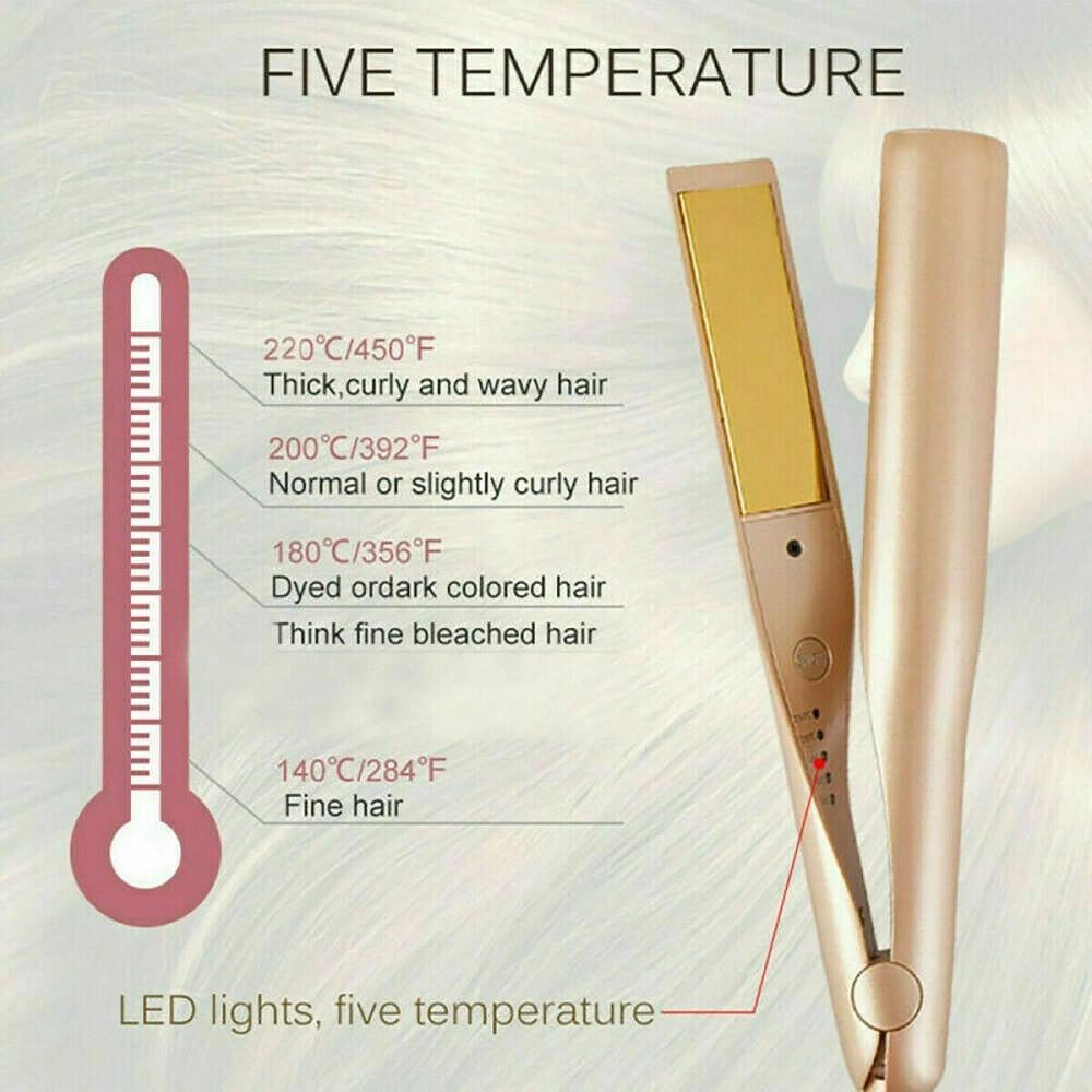 Trade Shop - Piastra Per Capelli 2 In 1 Iron Pro Arricciacapelli Professionale 230°c Ricci -