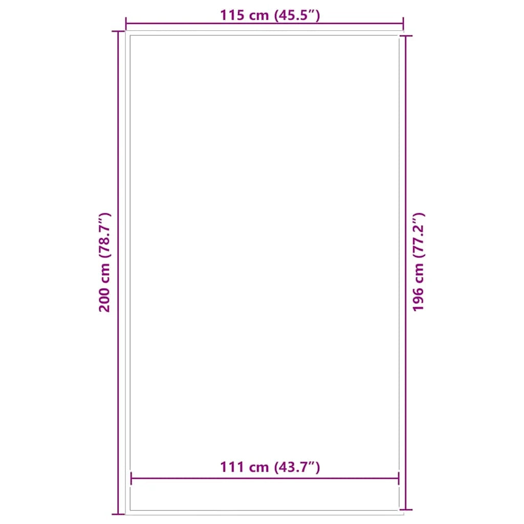 Zerbino antiscivolo flessibile blu 115 x 200 cm in polipropilene blu 02_0058122