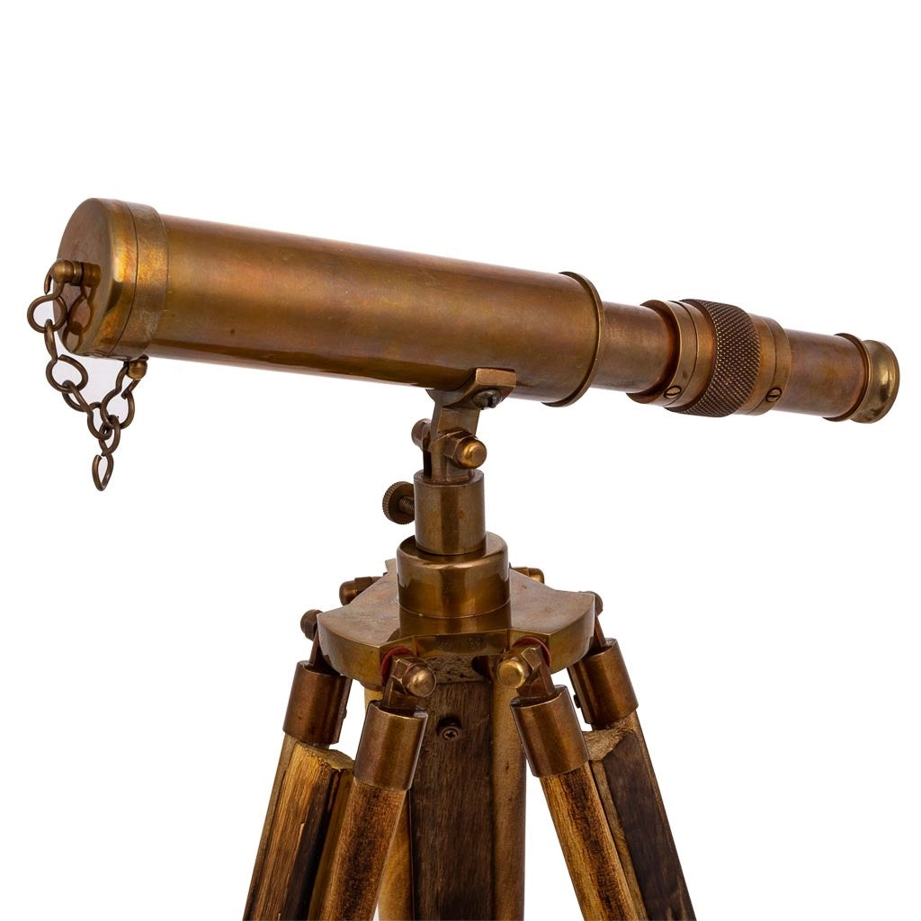 Telescopio con treppiede in legno e metallo 4x2x25h