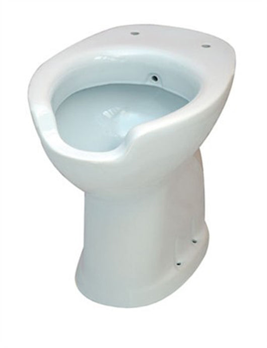 Vaso ergonomico con apertura frontale 58x38,5xh 49 con scarico a pavimento