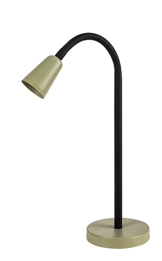 Lampada da scrivania Aldo 1xGU10 nera khaki Rabalux