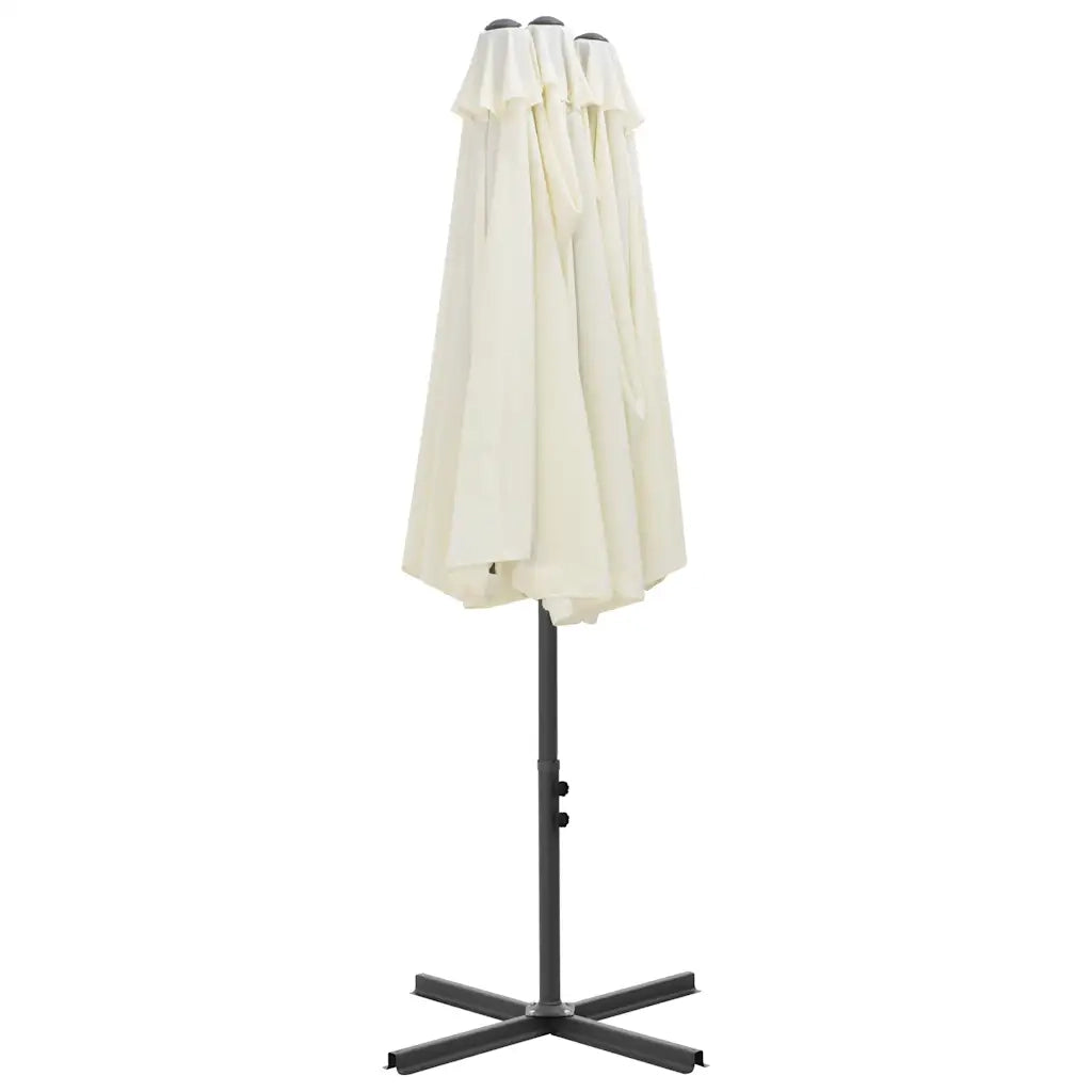 Ombrellone da Esterni con Palo in Alluminio 460x270 cm Sabbia