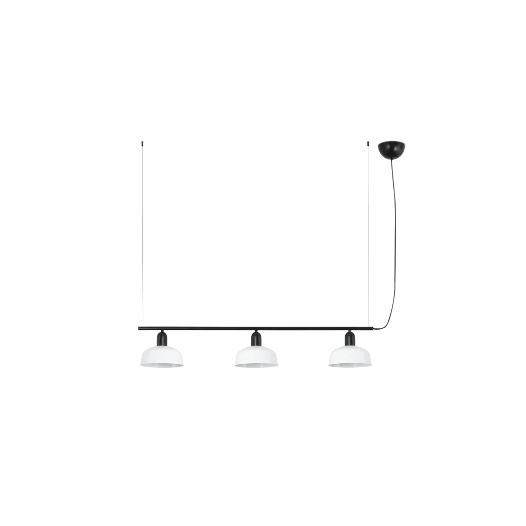 TATAWIN S metallo 3L Lampada a sospensione bianca