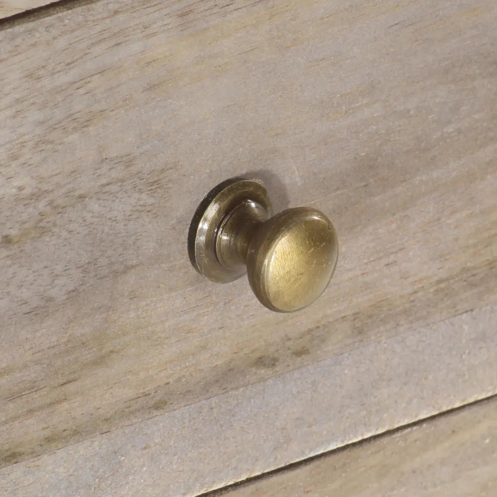 Tavolino da Salotto 82x52x47 cm in Legno Massello di Mango 286383