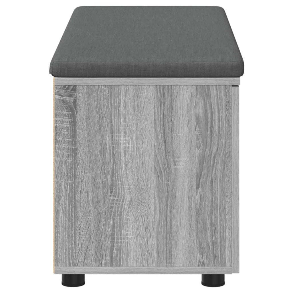 Panca per ingresso con cuscino-Sgabello-Panca da Corridoio Grigio Sonoma 100 x 38 x 46 cm 753471