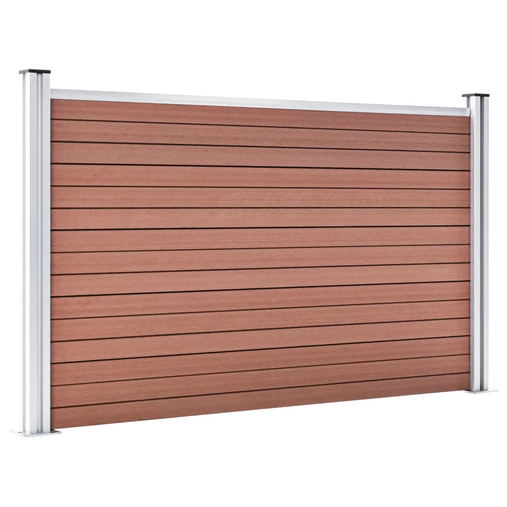 Pannello di Recinzione in WPC 872x106 cm Marrone 3053246