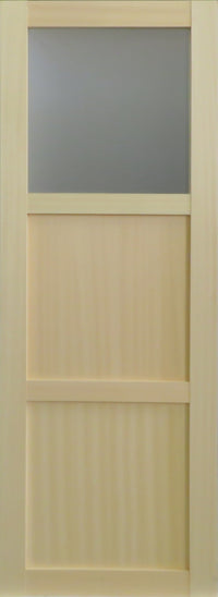 Ayous Porta scorrevole a 2 pannelli + 1 vetro H204 x L73