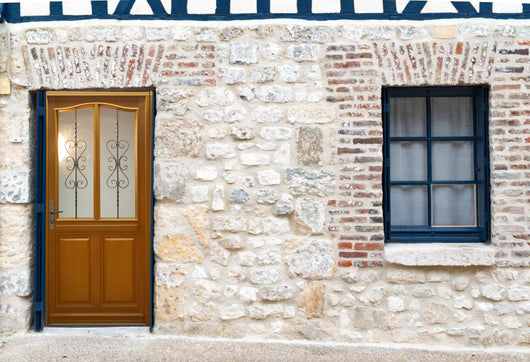 Porta d'ingresso in legno Exo 'Sandy' 215X90 lato destro venduta con maniglia e serratura senza maniglia