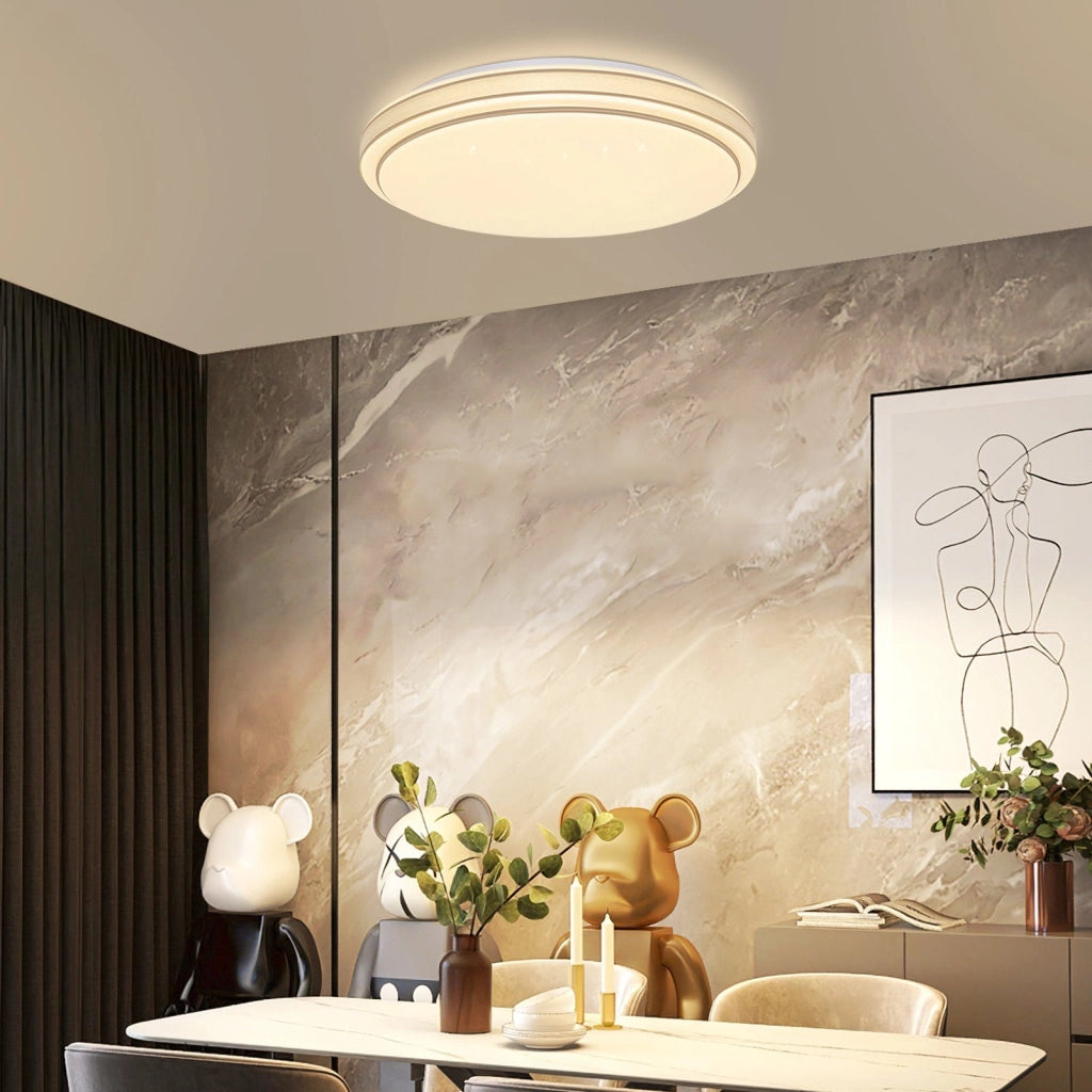 ZMH Lampada da soffitto LED cielo stellato 12W 27cm bianco caldo per camera letto cucina soggiorno