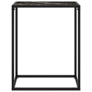 Tavolo Consolle | Tavolo d'Ingresso Nero 60x35x75 cm in Vetro Temperato
