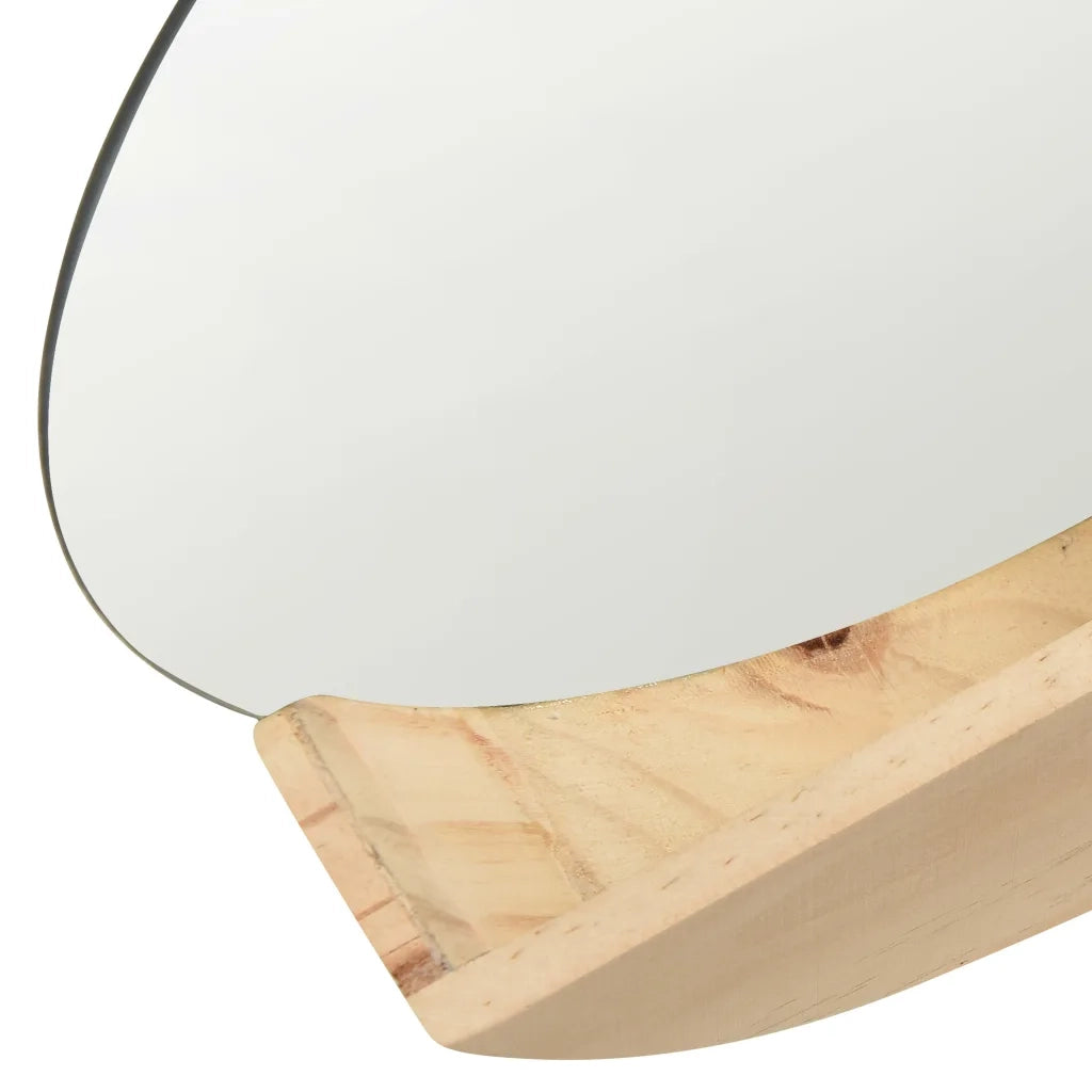 Specchio da Parete in Legno Massello di Pino 35 cm 322801