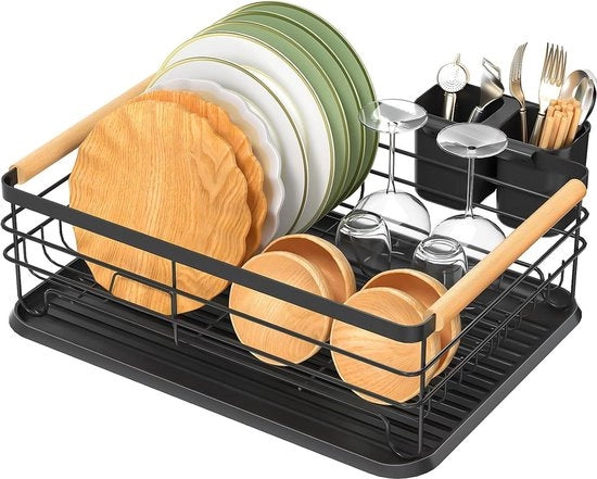 Organizzatore per utensili da cucina - goletta - organizzatore per la zona tra la cucina e il lavandino - nero