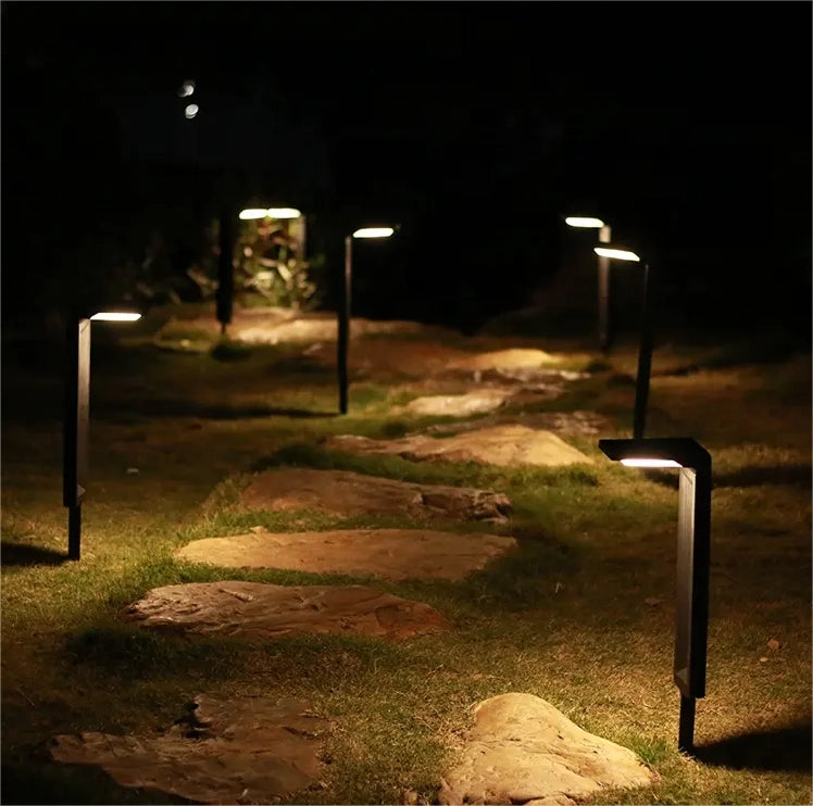 Lampioncino solare da giardino per esterno a LED ricaricabile luce fredda calda