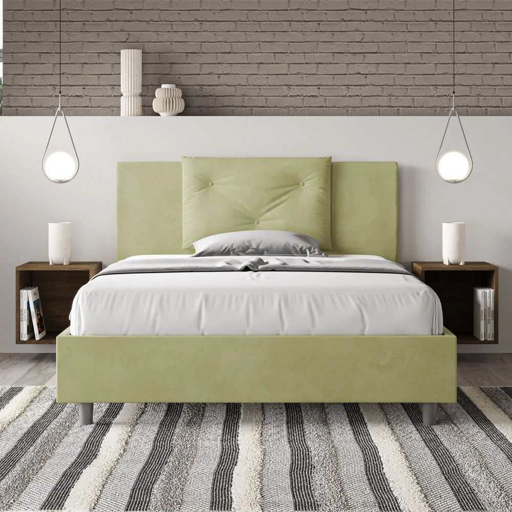 Letto Matrimoniale 160x210 cm con Rete Appia Tè Verde