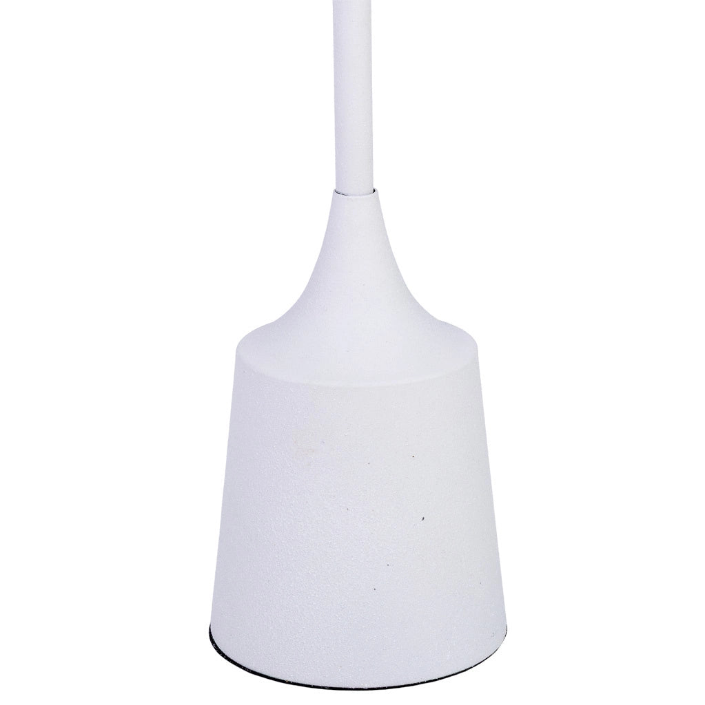 Tavolino in metallo bianco 30x30x59,5h cm