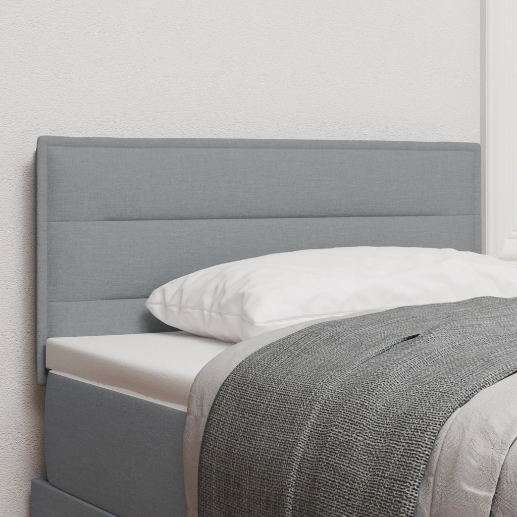 Testiera Grigio Chiaro 90 cm in Tessuto